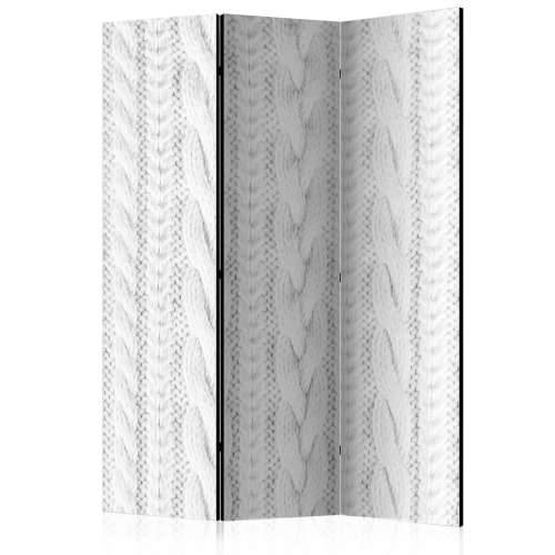 Paravan u 3 dijela - White Knit [Room Dividers] 135x172 Cijena