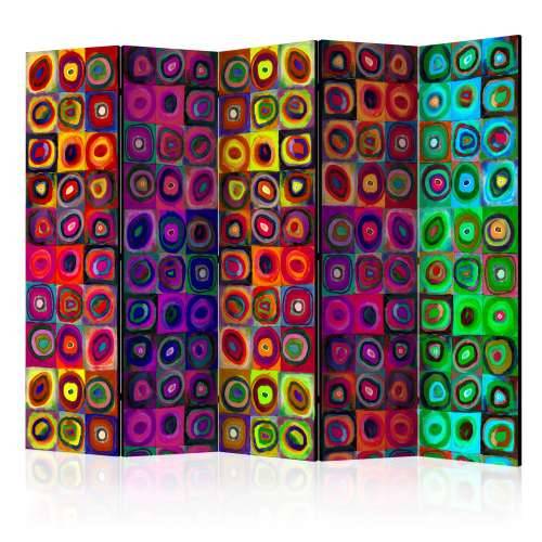 Paravan u 5 dijelova - Colorful Abstract Art II [Room Dividers] 225x172 Cijena