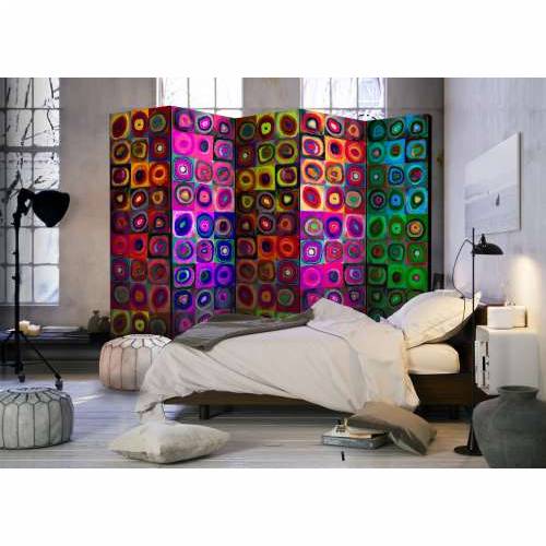 Paravan u 5 dijelova - Colorful Abstract Art II [Room Dividers] 225x172 Cijena