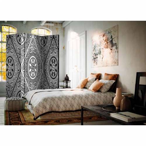 Paravan u 3 dijela - Ethnic Monochrome [Room Dividers] 135x172 Cijena