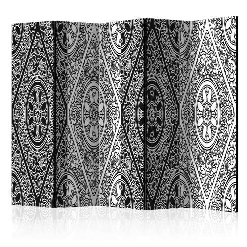 Paravan u 5 dijelova - Ethnic Monochrome II [Room Dividers] 225x172 Cijena