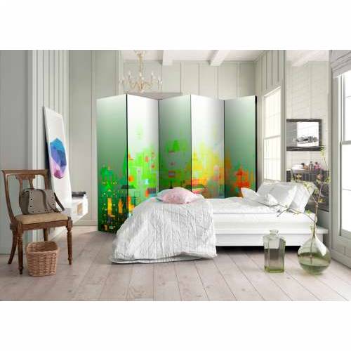 Paravan u 5 dijelova - Abstract City II [Room Dividers] 225x172 Cijena
