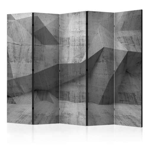 Paravan u 5 dijelova - Concrete Geometry II [Room Dividers] 225x172 Cijena