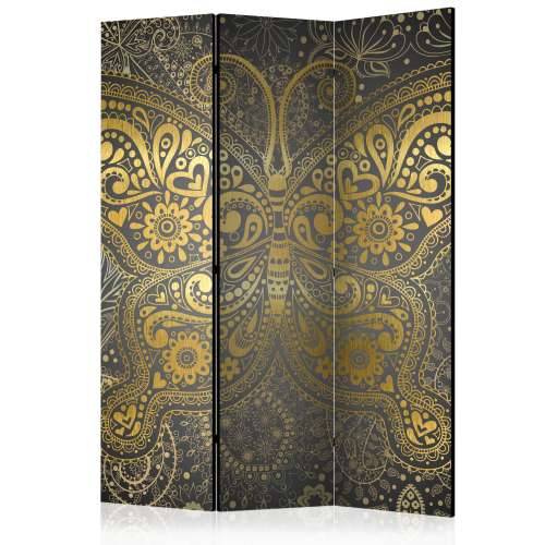 Paravan u 3 dijela - Golden Butterfly [Room Dividers] 135x172 Cijena