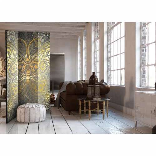 Paravan u 3 dijela - Golden Butterfly [Room Dividers] 135x172 Cijena