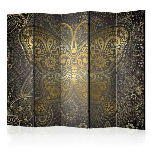 Paravan u 5 dijelova - Golden Butterfly II [Room Dividers] 225x172 Cijena