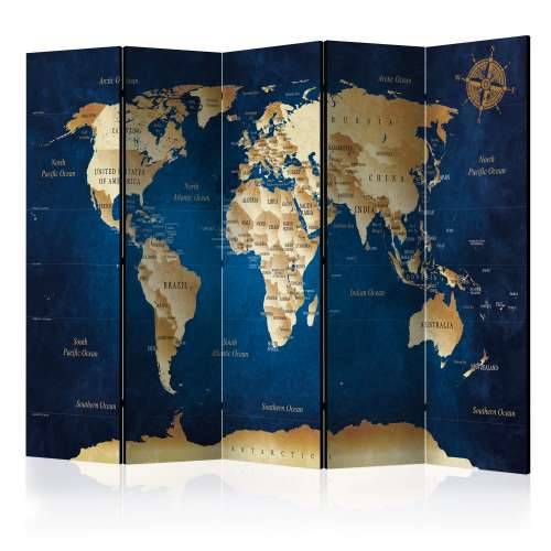 Paravan u 5 dijelova - The Dark Blue Depths [Room Dividers] 225x172 Cijena