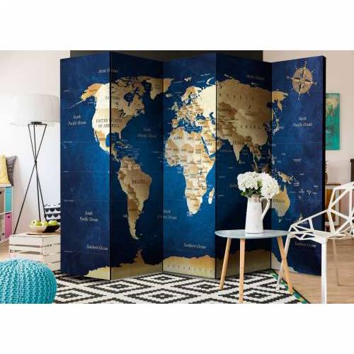 Paravan u 5 dijelova - The Dark Blue Depths [Room Dividers] 225x172 Cijena