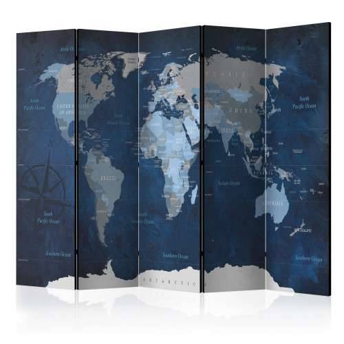 Paravan u 5 dijelova - Dark Blue World [Room Dividers] 225x172 Cijena