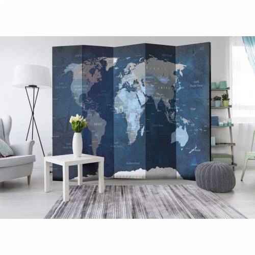 Paravan u 5 dijelova - Dark Blue World [Room Dividers] 225x172 Cijena
