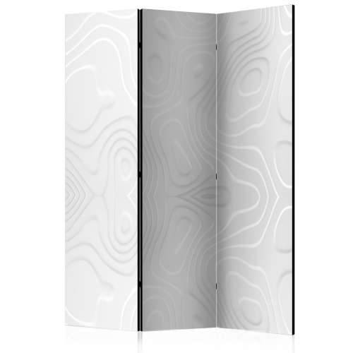 Paravan u 3 dijela - Room divider - White waves I 135x172 Cijena