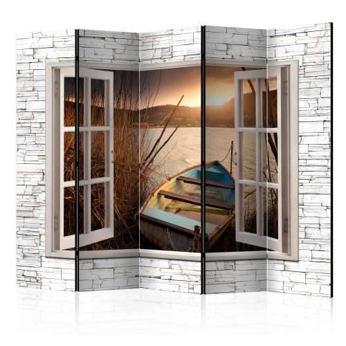 Paravan u 5 dijelova - Autumnal Lake II [Room Dividers] 225x172 Cijena