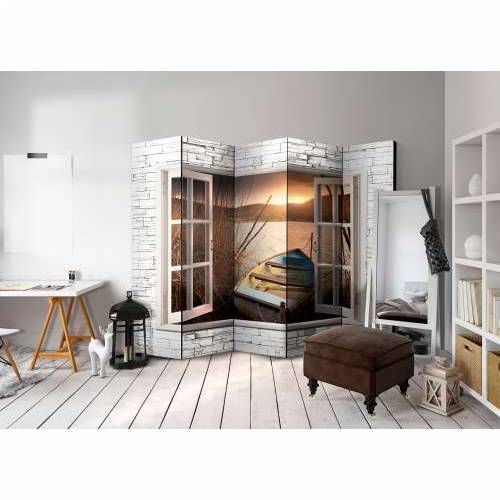 Paravan u 5 dijelova - Autumnal Lake II [Room Dividers] 225x172 Cijena