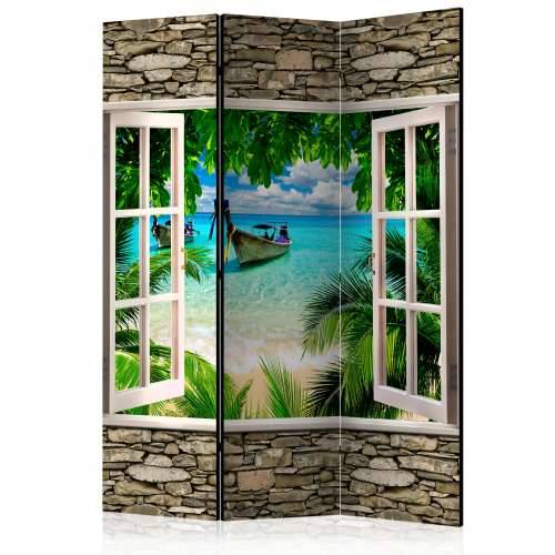 Paravan u 3 dijela - Tropical Beach [Room Dividers] 135x172 Cijena