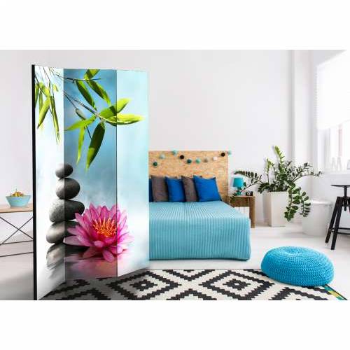 Paravan u 3 dijela - Water Lily and Zen Stones [Room Dividers] 135x172 Cijena