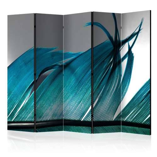 Paravan u 5 dijelova - Turquoise Feather II [Room Dividers] 225x172 Cijena