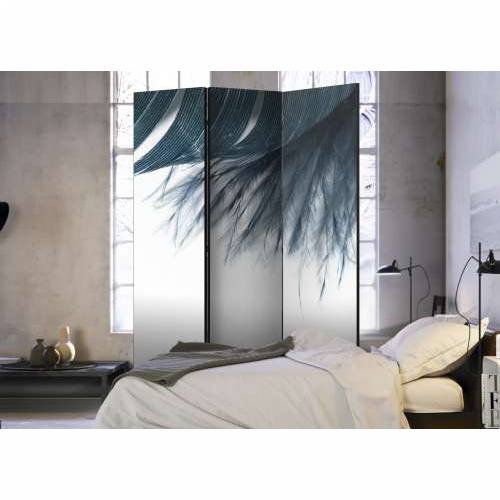 Paravan u 3 dijela - Dark Blue Feather [Room Dividers] 135x172 Cijena