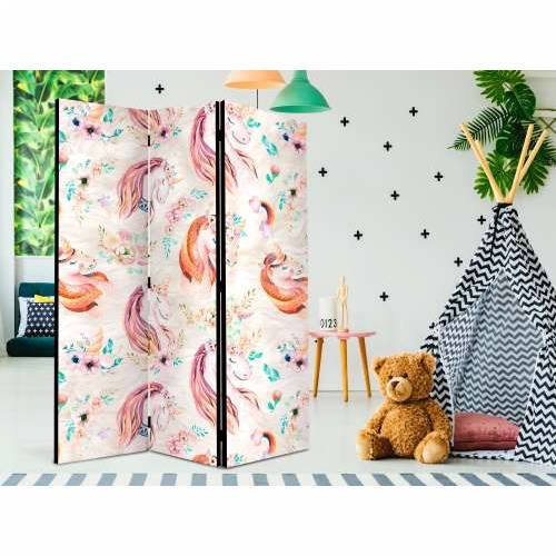 Paravan u 3 dijela - Pastel Unicorns [Room Dividers] 135x172 Cijena