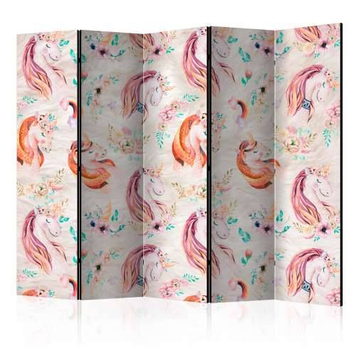 Paravan u 5 dijelova - Pastel Unicorns II [Room Dividers] 225x172 Cijena