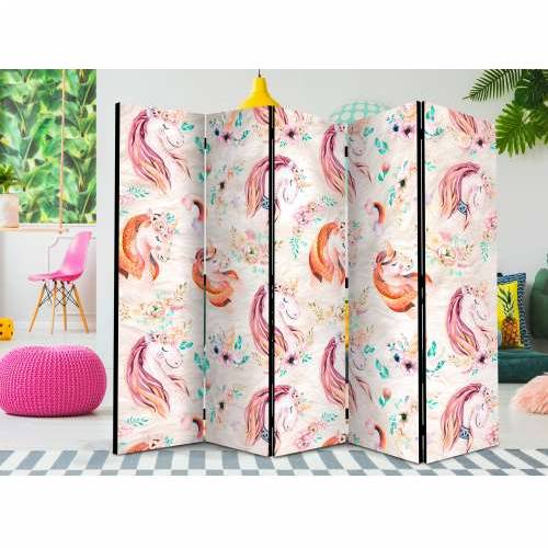 Paravan u 5 dijelova - Pastel Unicorns II [Room Dividers] 225x172 Cijena