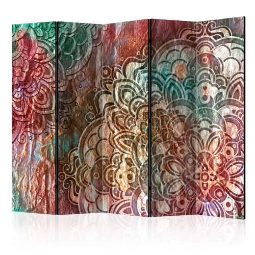 Paravan u 5 dijelova - Mandala: Copper Garden II [Room Dividers] 225x172 Cijena