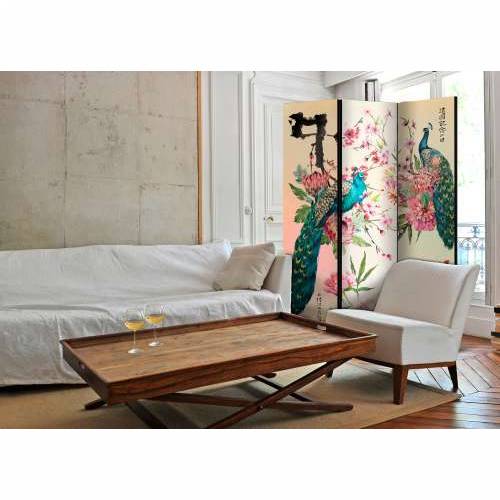 Paravan u 3 dijela - Peacock Love [Room Dividers] 135x172 Cijena