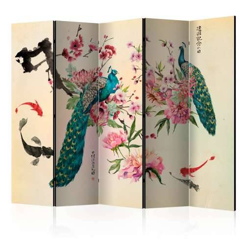 Paravan u 5 dijelova - Peacock Love II [Room Dividers] 225x172 Cijena