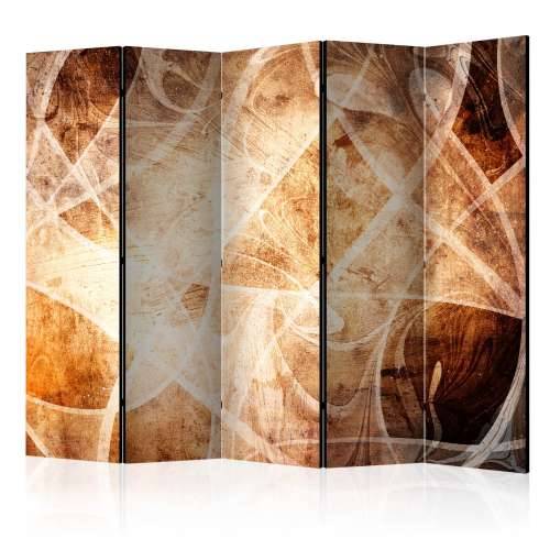 Paravan u 5 dijelova - Brown Texture II [Room Dividers] 225x172 Cijena