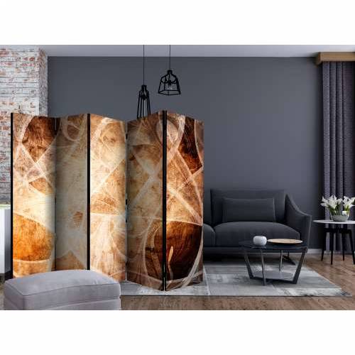 Paravan u 5 dijelova - Brown Texture II [Room Dividers] 225x172 Cijena