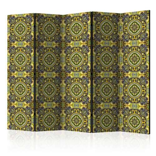 Paravan u 5 dijelova - Malachite Mosaic II [Room Dividers] 225x172 Cijena