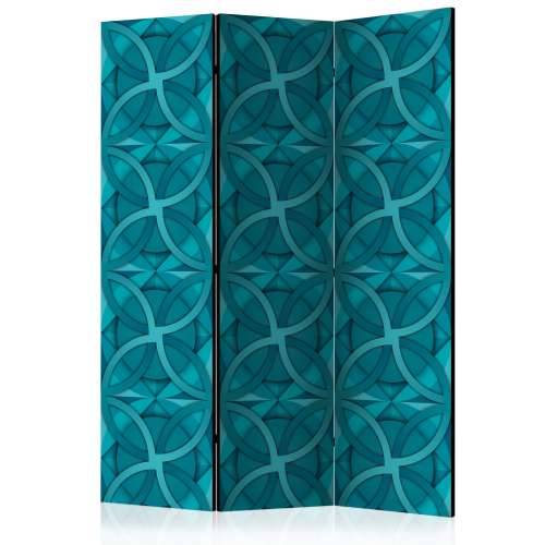 Paravan u 3 dijela - Geometric Turquoise [Room Dividers] 135x172 Cijena