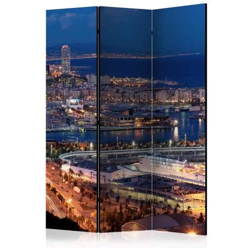 Paravan u 3 dijela - Illuminated Barcelona [Room Dividers] 135x172 Cijena