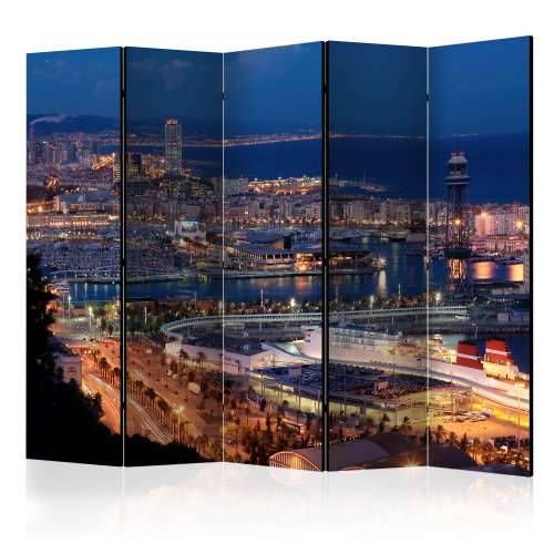 Paravan u 5 dijelova - Illuminated Barcelona II [Room Dividers] 225x172 Cijena