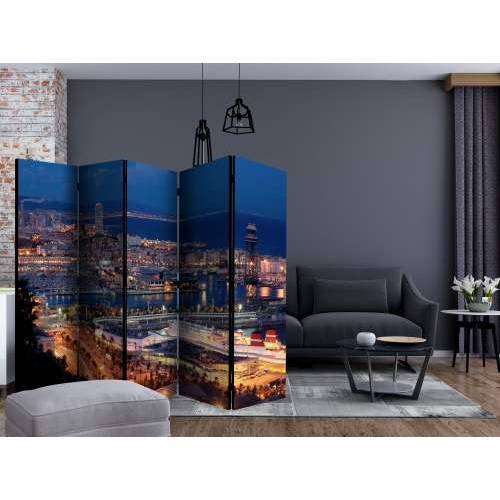 Paravan u 5 dijelova - Illuminated Barcelona II [Room Dividers] 225x172 Cijena