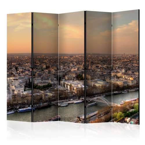 Paravan u 5 dijelova - Barges on the Seine II [Room Dividers] 225x172 Cijena