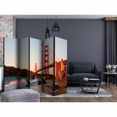 Paravan u 5 dijelova - Flaming Landscape II [Room Dividers] 225x172 Cijena