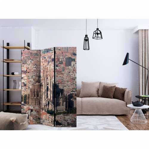 Paravan u 3 dijela - Heart of Barcelona [Room Dividers] 135x172 Cijena