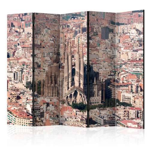 Paravan u 5 dijelova - Heart of Barcelona II [Room Dividers] 225x172 Cijena