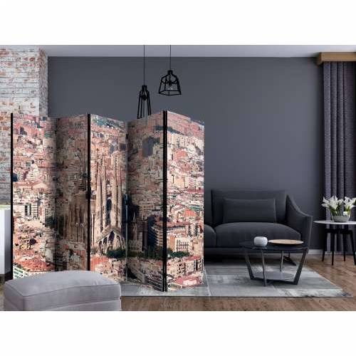 Paravan u 5 dijelova - Heart of Barcelona II [Room Dividers] 225x172 Cijena