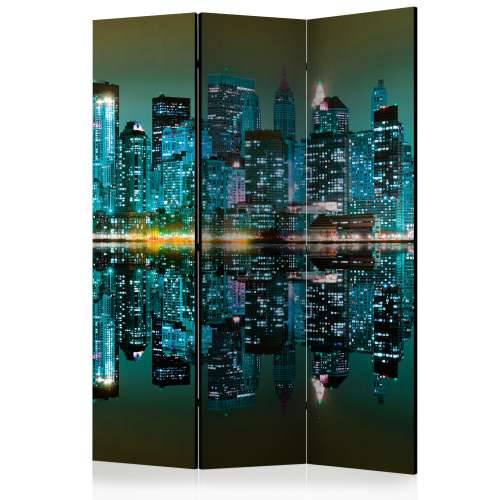 Paravan u 3 dijela - Gold reflections - NYC [Room Dividers] 135x172 Cijena
