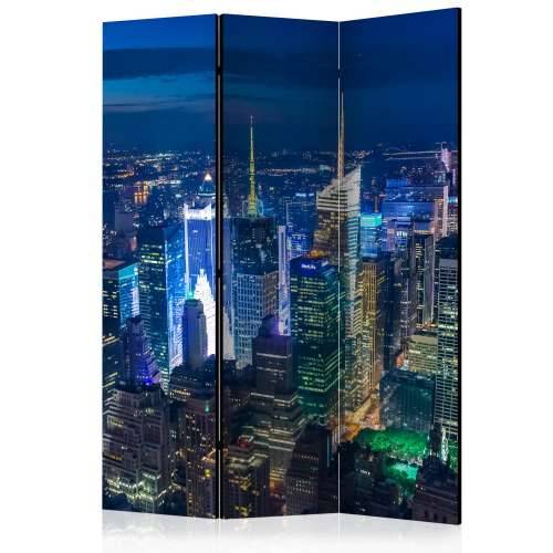 Paravan u 3 dijela - Manhattan - night [Room Dividers] 135x172 Cijena