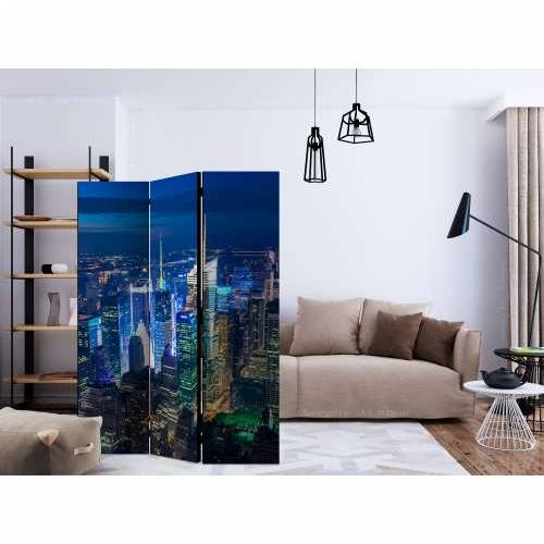 Paravan u 3 dijela - Manhattan - night [Room Dividers] 135x172 Cijena