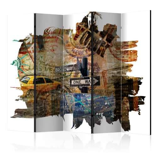 Paravan u 5 dijelova - New York Collage II [Room Dividers] 225x172 Cijena
