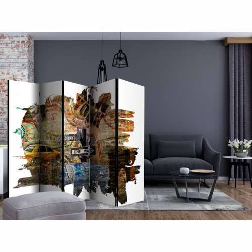 Paravan u 5 dijelova - New York Collage II [Room Dividers] 225x172 Cijena