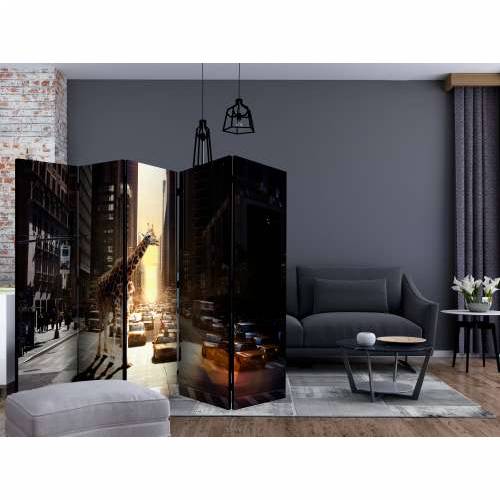 Paravan u 5 dijelova - Giraffe in the Big City II [Room Dividers] 225x172 Cijena