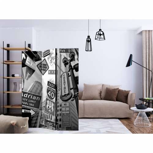 Paravan u 3 dijela - Roads to Manhattan [Room Dividers] 135x172 Cijena