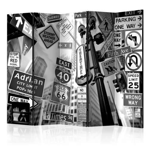 Paravan u 5 dijelova - Roads to Manhattan II [Room Dividers] 225x172 Cijena