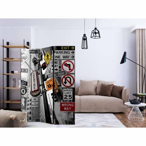 Paravan u 3 dijela - New York Signs [Room Dividers] 135x172 Cijena