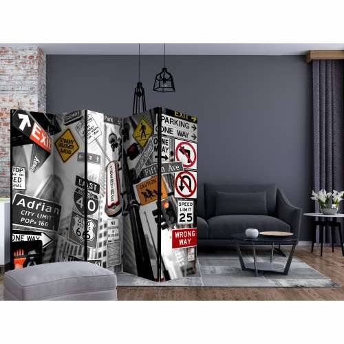 Paravan u 5 dijelova - New York Signs II [Room Dividers] 225x172 Cijena
