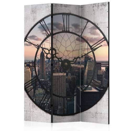 Paravan u 3 dijela - NYC Time Zone [Room Dividers] 135x172 Cijena